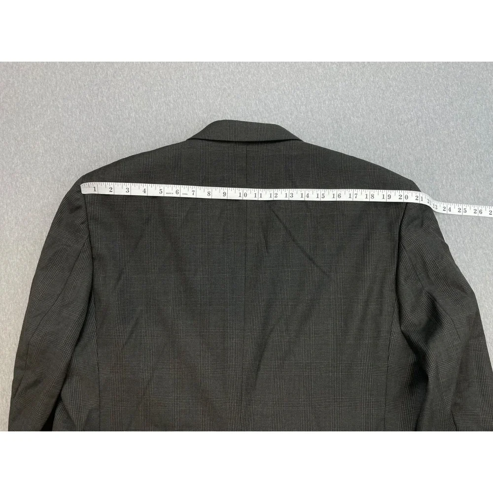 Jos A Bank Blazer Mens‎ 46R Plaid 100% Wool 2-Button Single Breast Lined